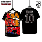 KAOS JERSEY FUTSAL BAJU CHARIZARD ANIME DRY FIT PREMIUM MURAH BAHAN EMBOSH KIDS ANAK DAN DEWASA COWO/CEWE BIG SIZE