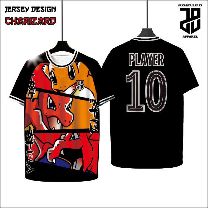 KAOS JERSEY FUTSAL BAJU CHARIZARD ANIME DRY FIT PREMIUM MURAH KIDS ANAK DAN DEWASA BIG SIZE (Copy) (Copy) (Copy)