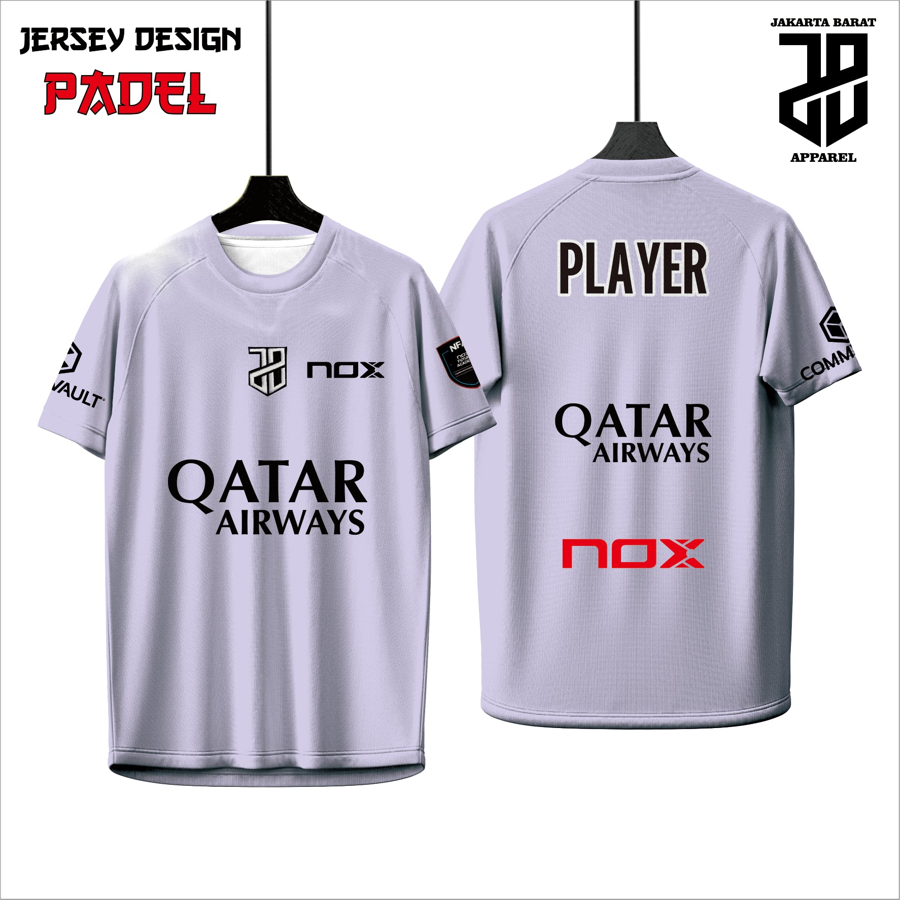 Kaos Jersey Padel Eksklusif – Desain Modern, Full Printing HD, Kualitas Premium