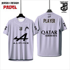 Kaos  Jersey Padel Dryfit Premium | Custom Nama, Nomor & Logo | Cocok Turnamen