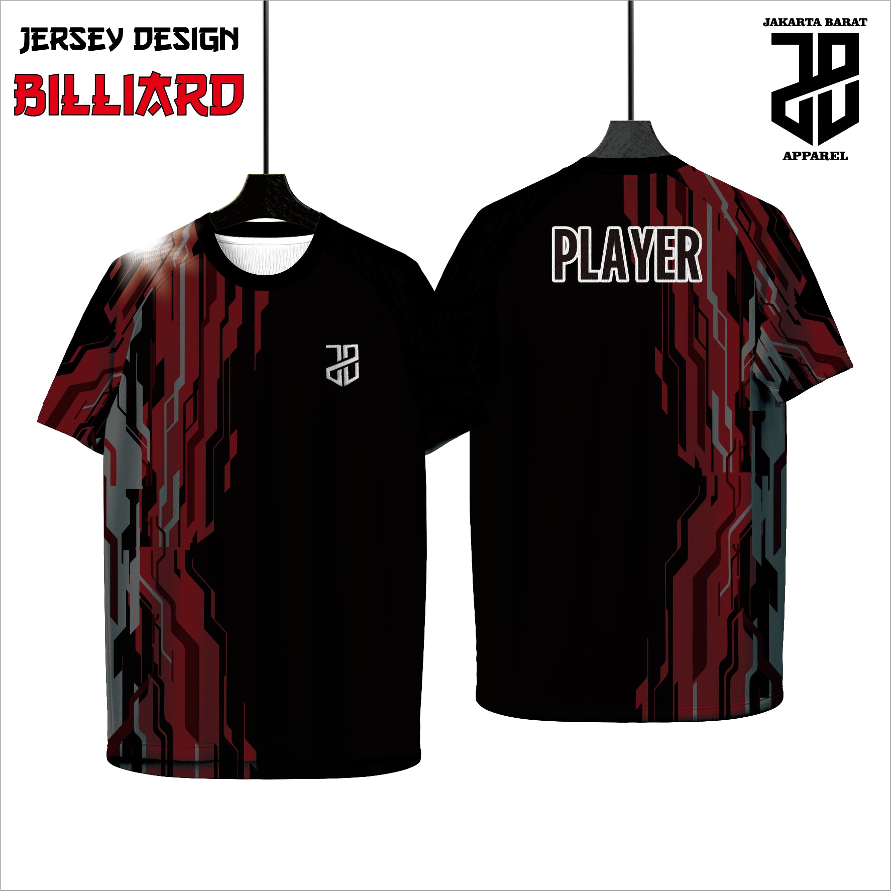 Kaos Jersey Billiard Custom Dryfit | Adem & Nyaman Cowo Cewe Dewasa & Kids Anak