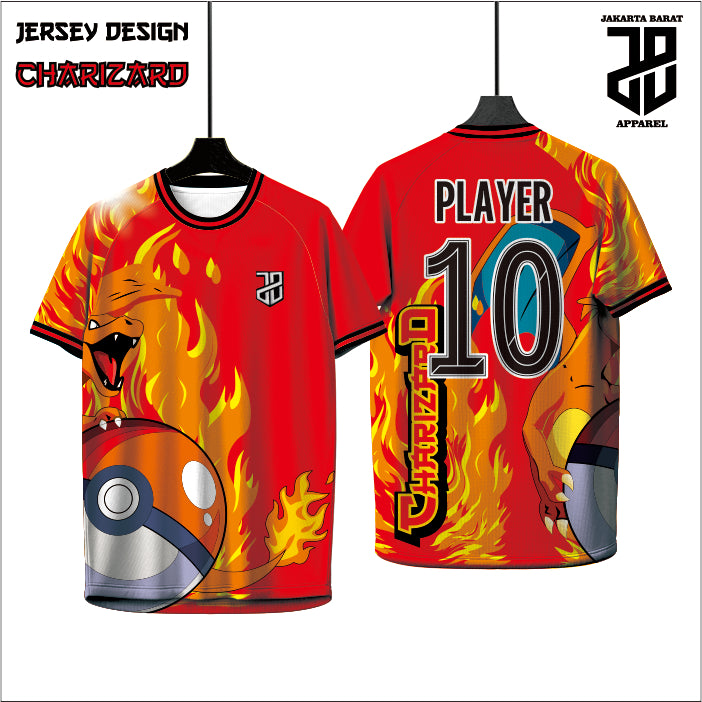 KAOS JERSEY FUTSAL BAJU CHARIZARD ANIME DRY FIT PREMIUM MURAH KIDS ANAK DAN DEWASA BIG SIZE (Copy) (Copy) (Copy)