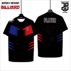 Kaos Jersey Billiard Custom Full Print | Dryfit Premium | Pria, Wanita, Anak | Nyaman Dipakai