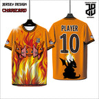 KAOS JERSEY FUTSAL BAJU CHARIZARD ANIME DRY FIT PREMIUM MURAH BAHAN EMBOSH KIDS ANAK DAN DEWASA COWO/CEWE BIG SIZE