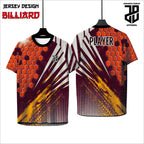 Kaos Jersey Billiard Custom Full Print | Dryfit Premium | Pria, Wanita, Anak | Nyaman Dipakai