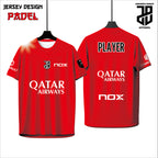Kaos Jersey Padel Eksklusif – Desain Modern, Full Printing HD, Kualitas Premium