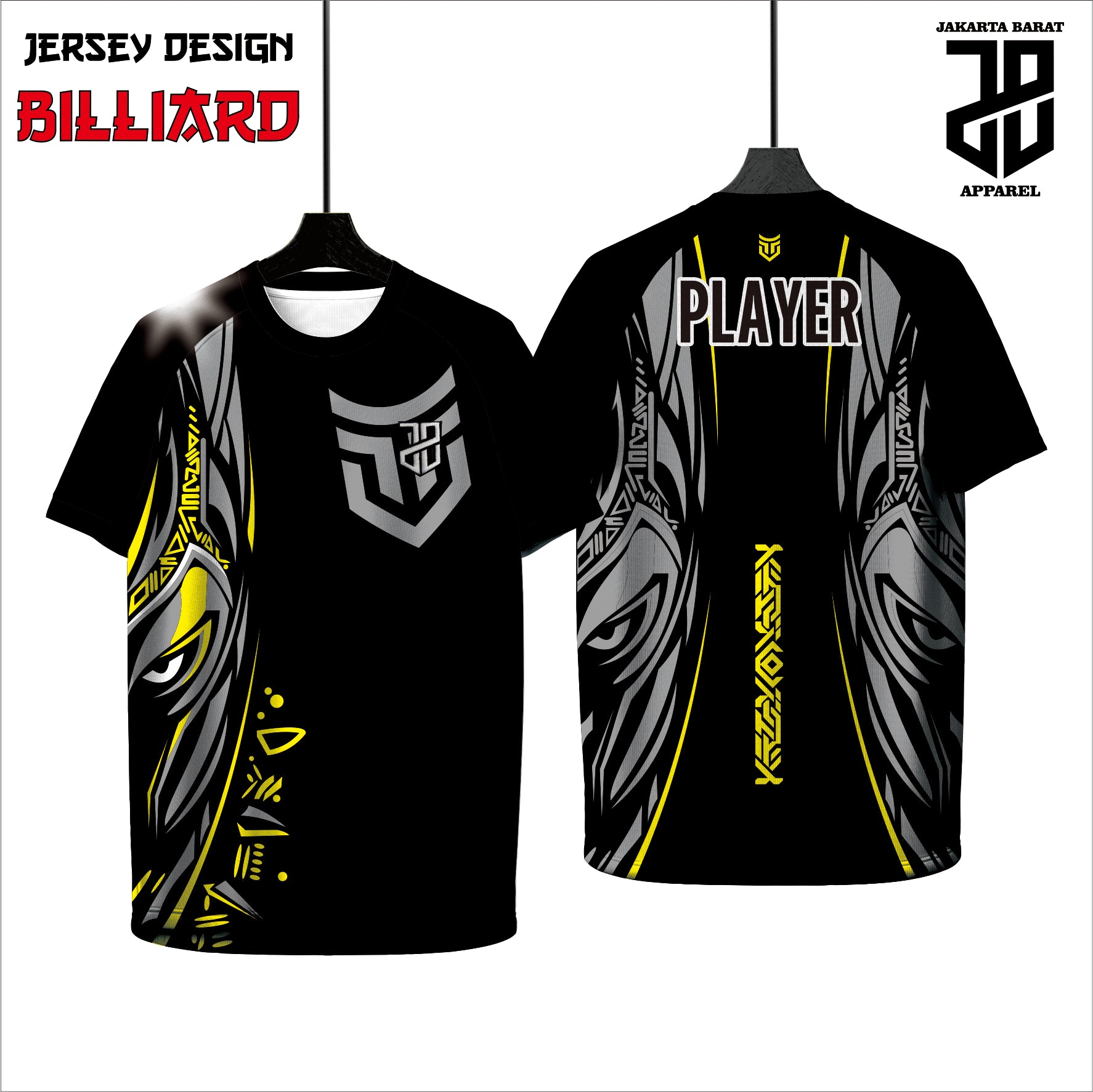Kaos Jersey Billiard Custom Dryfit | Adem & Nyaman Cowo Cewe Dewasa & Kids Anak