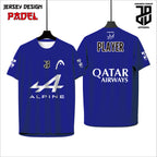 Kaos  Jersey Padel Dryfit Premium | Custom Nama, Nomor & Logo | Cocok Turnamen
