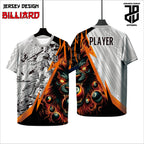 Kaos Jersey Billiard Custom Full Print | Dryfit Premium | Pria, Wanita, Anak | Nyaman Dipakai