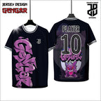 KAOS JERSEY FUTSAL BAJU GENGAR Anime DRY FIT PREMIUM MURAH BAHAN EMBOSH KIDS ANAK DAN DEWASA COWO/CEWEBIG SIZE