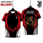 Kaos Jersey Billiard Custom Full Print | Dryfit Premium | Pria, Wanita, Anak | Nyaman Dipakai