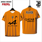 Kaos  Jersey Padel Dryfit Premium | Custom Nama, Nomor & Logo | Cocok Turnamen