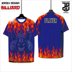 Kaos Jersey Billiard Custom Full Print | Dryfit Premium | Pria, Wanita, Anak | Nyaman Dipakai