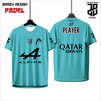 Kaos  Jersey Padel Dryfit Premium | Custom Nama, Nomor & Logo | Cocok Turnamen