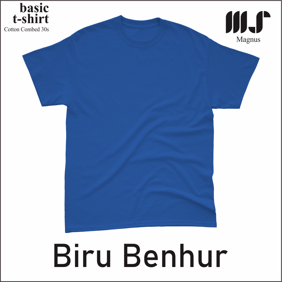 Baju Tshirt Kaos Polos Big Size Ukuran Besar pria wanita Lengan pendek 100% Katun 30s Premium MAGNUS