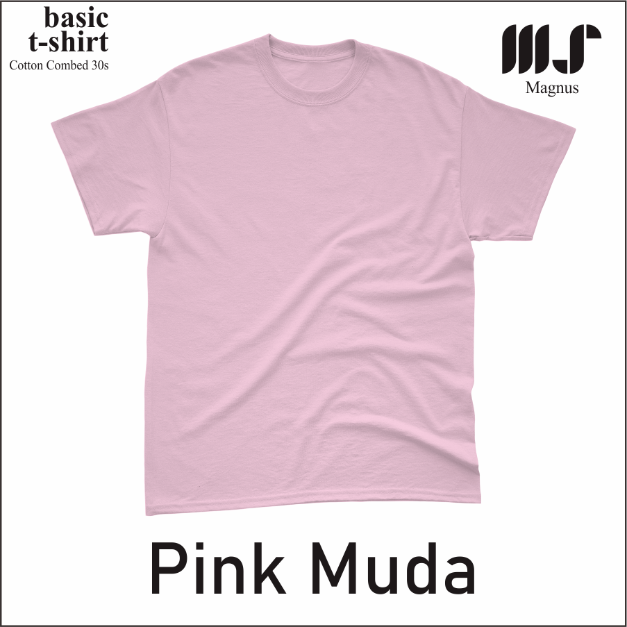 MAGNUS - Baju Tshirt Kaos Polos pria wanita dewasa Lengan pendek 100% Katun 30s Premium 25 warna