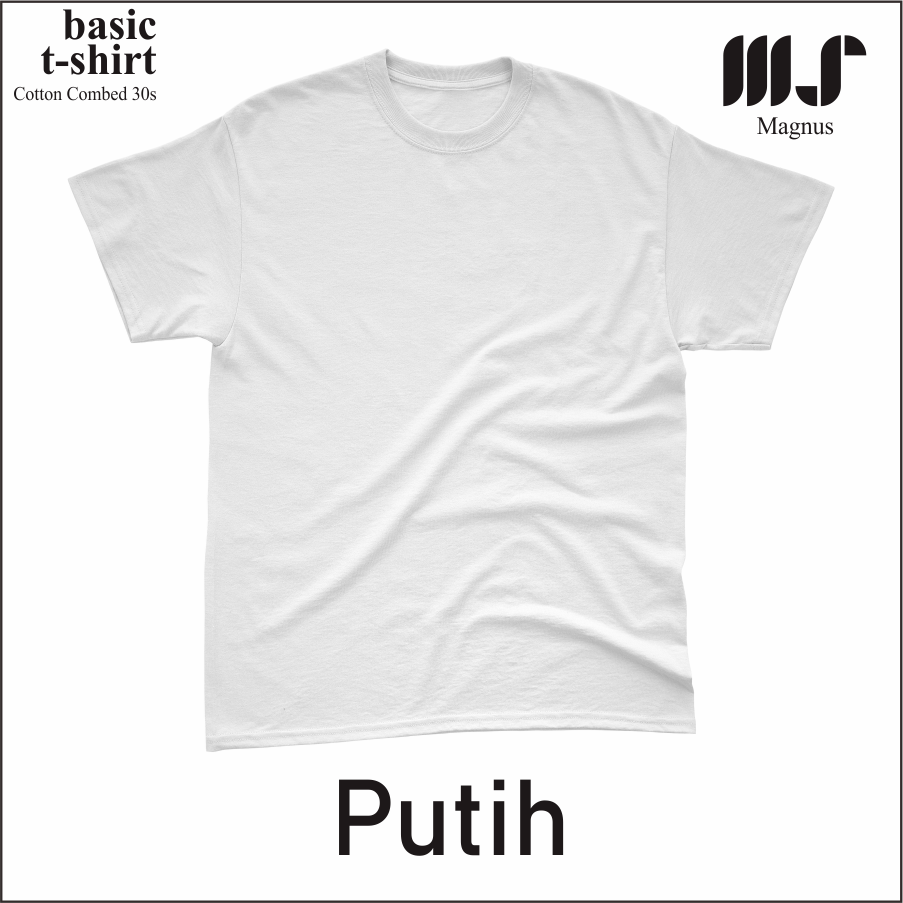 MAGNUS - Baju Tshirt Kaos Polos pria wanita dewasa Lengan pendek 100% Katun 30s Premium 25 warna