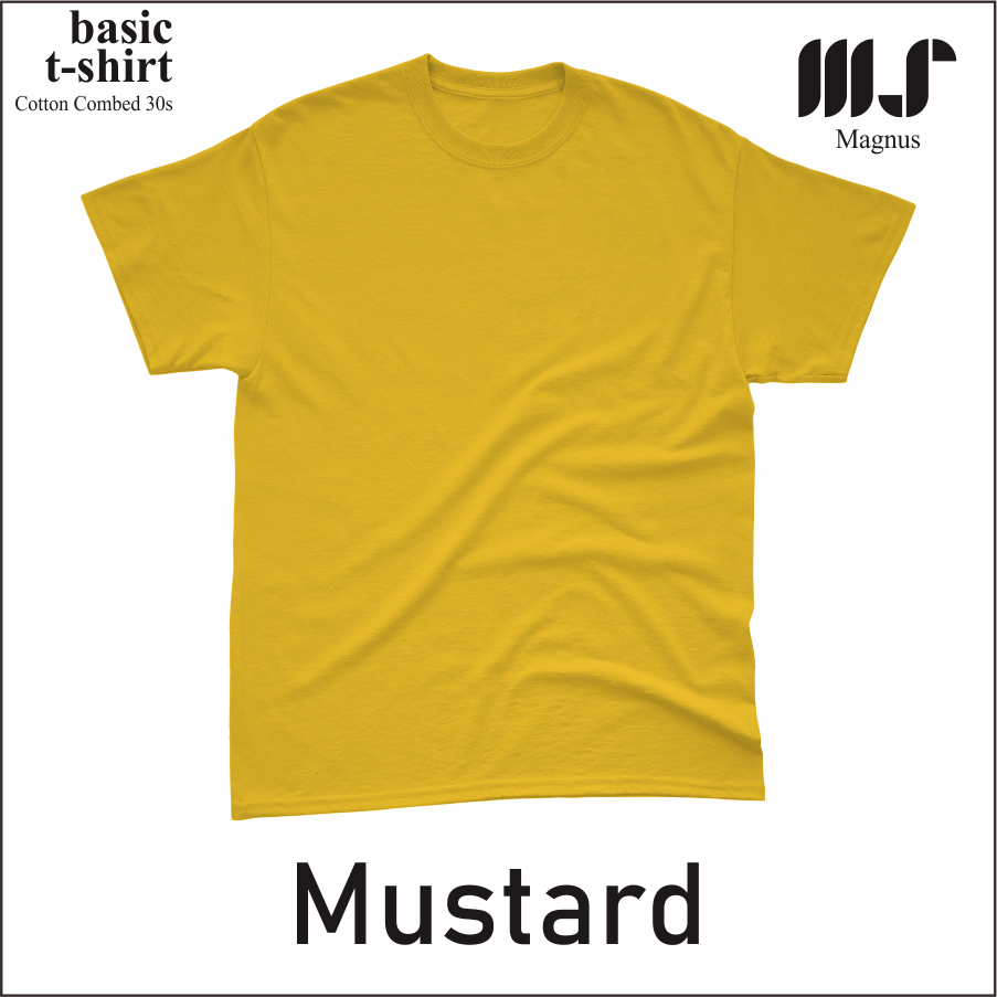MAGNUS - Baju Tshirt Kaos Polos pria wanita dewasa Lengan pendek 100% Katun 30s Premium 25 warna
