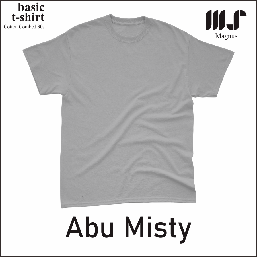 MAGNUS - Baju Tshirt Kaos Polos pria wanita dewasa Lengan pendek 100% Katun 30s Premium 25 warna