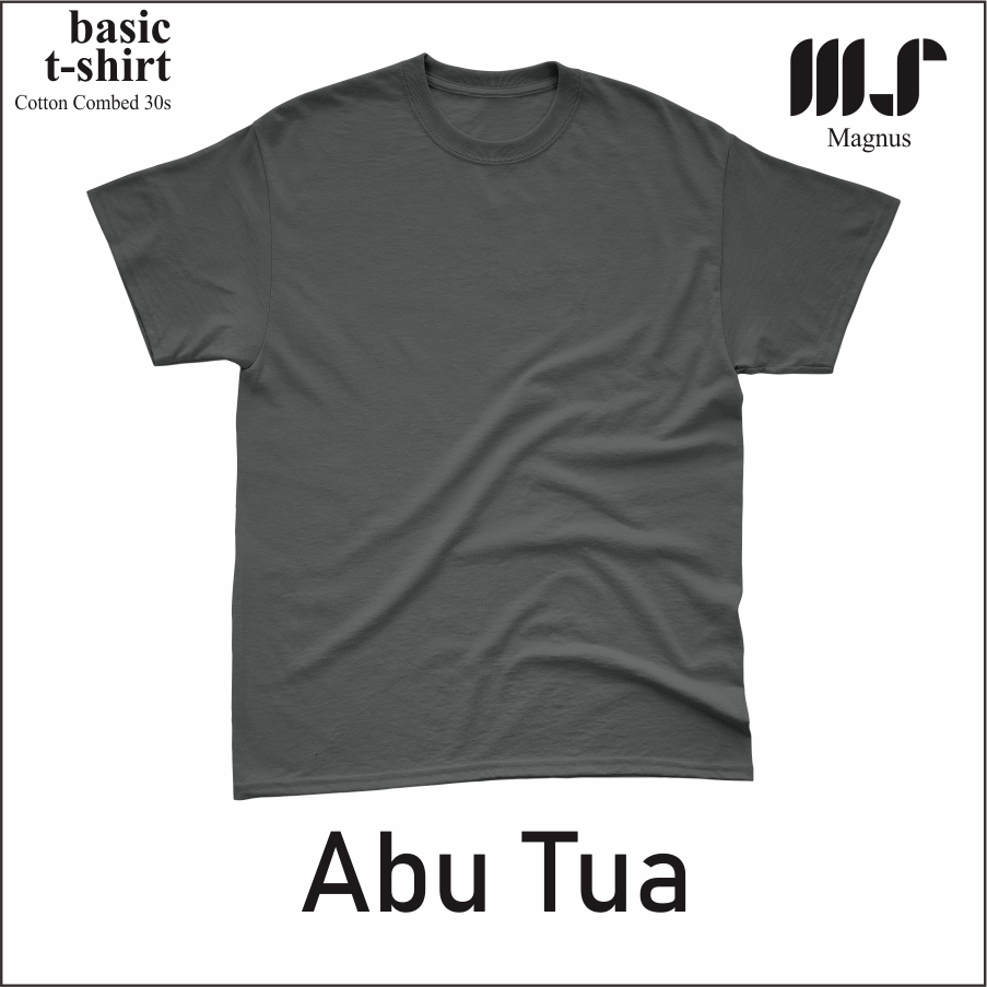MAGNUS - Baju Tshirt Kaos Polos pria wanita dewasa Lengan pendek 100% Katun 30s Premium 25 warna