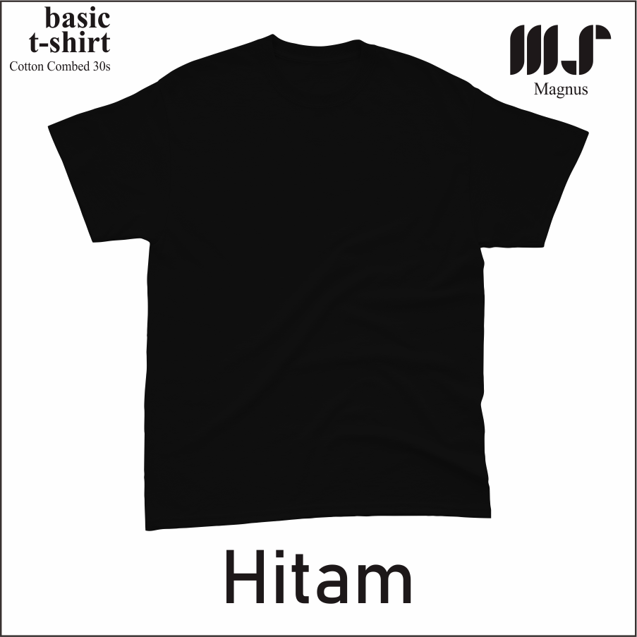 Baju Tshirt Kaos Polos Big Size Ukuran Besar pria wanita Lengan pendek 100% Katun 30s Premium MAGNUS