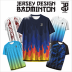 KAOS JERSEY BADMINTON/BULU TANGKIS   DRY FIT PREMIUM MURAH BAHAN EMBOSH KIDS ANAK DAN DEWASA COWO/CEWE BIG SIZE