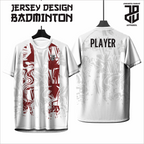 KAOS JERSEY BADMINTON/BULU TANGKIS   DRY FIT PREMIUM MURAH BAHAN EMBOSH KIDS ANAK DAN DEWASA COWO/CEWE BIG SIZE