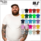 Baju Tshirt Kaos Polos Big Size Ukuran Besar pria wanita Lengan pendek 100% Katun 30s Premium MAGNUS