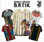 KAOS JERSEY FUTSAL BAJU BOLA MOTIF BATIK DRY FIT PREMIUM MURAH KIDS ANAK DAN DEWASA BIG SIZE