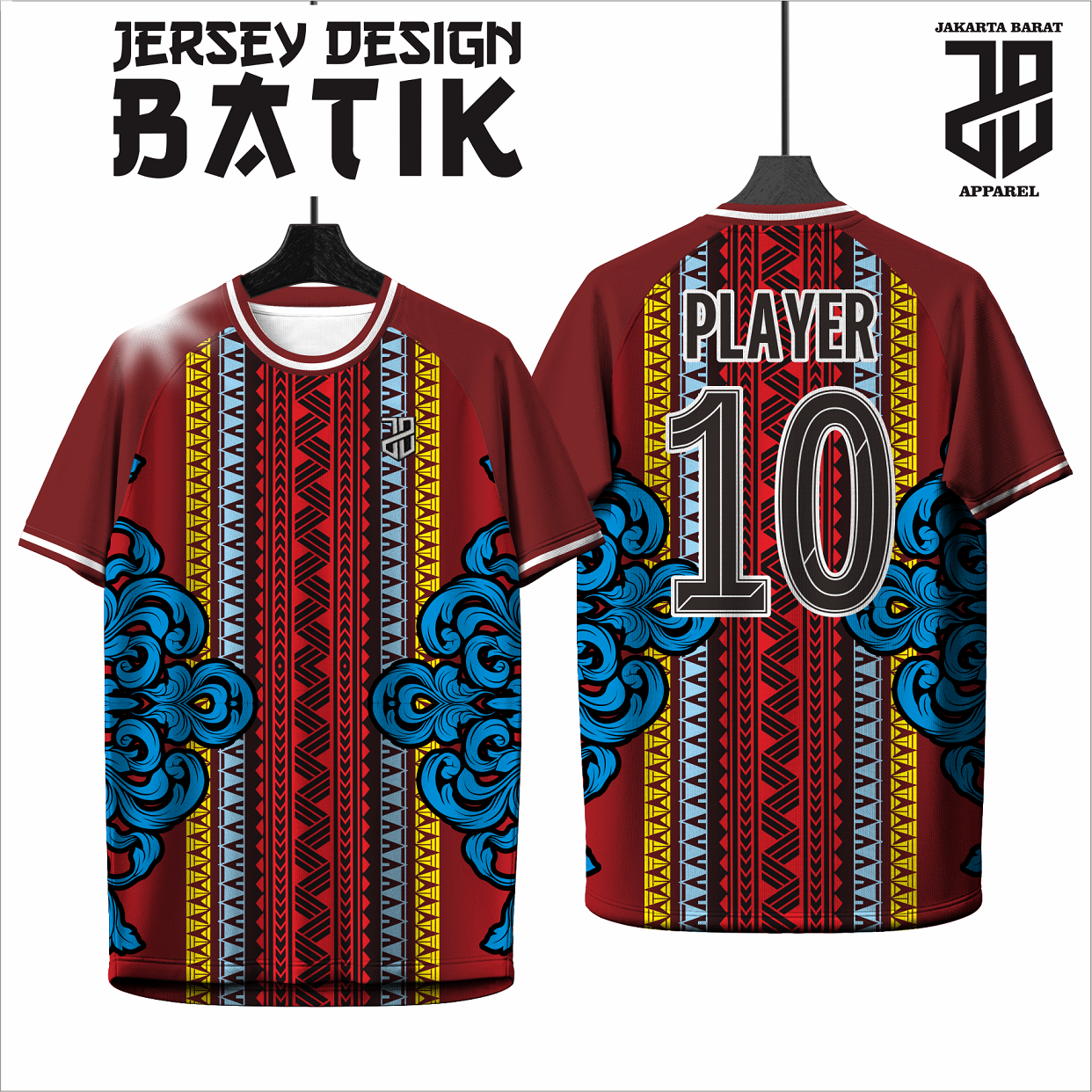 KAOS JERSEY FUTSAL BAJU BOLA MOTIF BATIK DRY FIT PREMIUM MURAH KIDS ANAK DAN DEWASA BIG SIZE