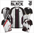 KAOS JERSEY FUTSAL BAJU  MOTIF ABSTRAK BLACK/HITAM  DRY FIT PREMIUM BAHAH EMBOSH MURAH FREE COSTUM KIDS ANAK DAN DEWASA BIG SIZE