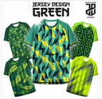 KAOS JERSEY FUTSAL & BADMINTON Esport Green/Hijau – Desain Modern Full Print  DRY FIT PREMIUM MURAHBAHAN EMBOSH KIDS ANAK DAN DEWASA COWO/CEWE BIG SIZE