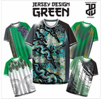 KAOS JERSEY FUTSAL & BADMINTON Custom Green/Hijau Edition  DRY FIT PREMIUM MURAH BAHAN EMBOSH KIDS ANAK DAN DEWASA COWO/CEWE BIG SIZE