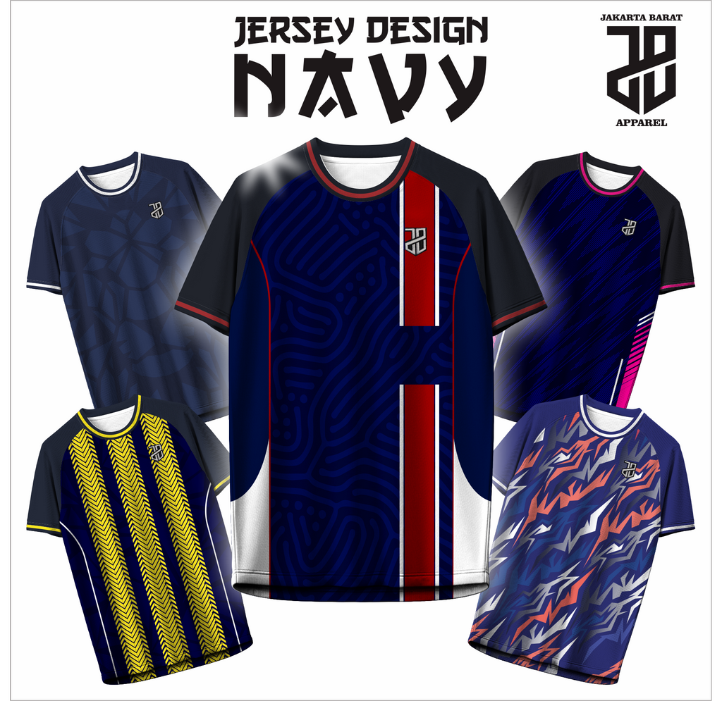 KAOS JERSEY FUTSAL & BADMINTON BAJU   Esport Profesional Motif NAVY Futuristik – Custom Nama & Logo  DRY FIT PREMIUM MURAH KIDS ANAK DAN DEWASA BIG SIZE (Copy) (Copy) (Copy) (Copy)