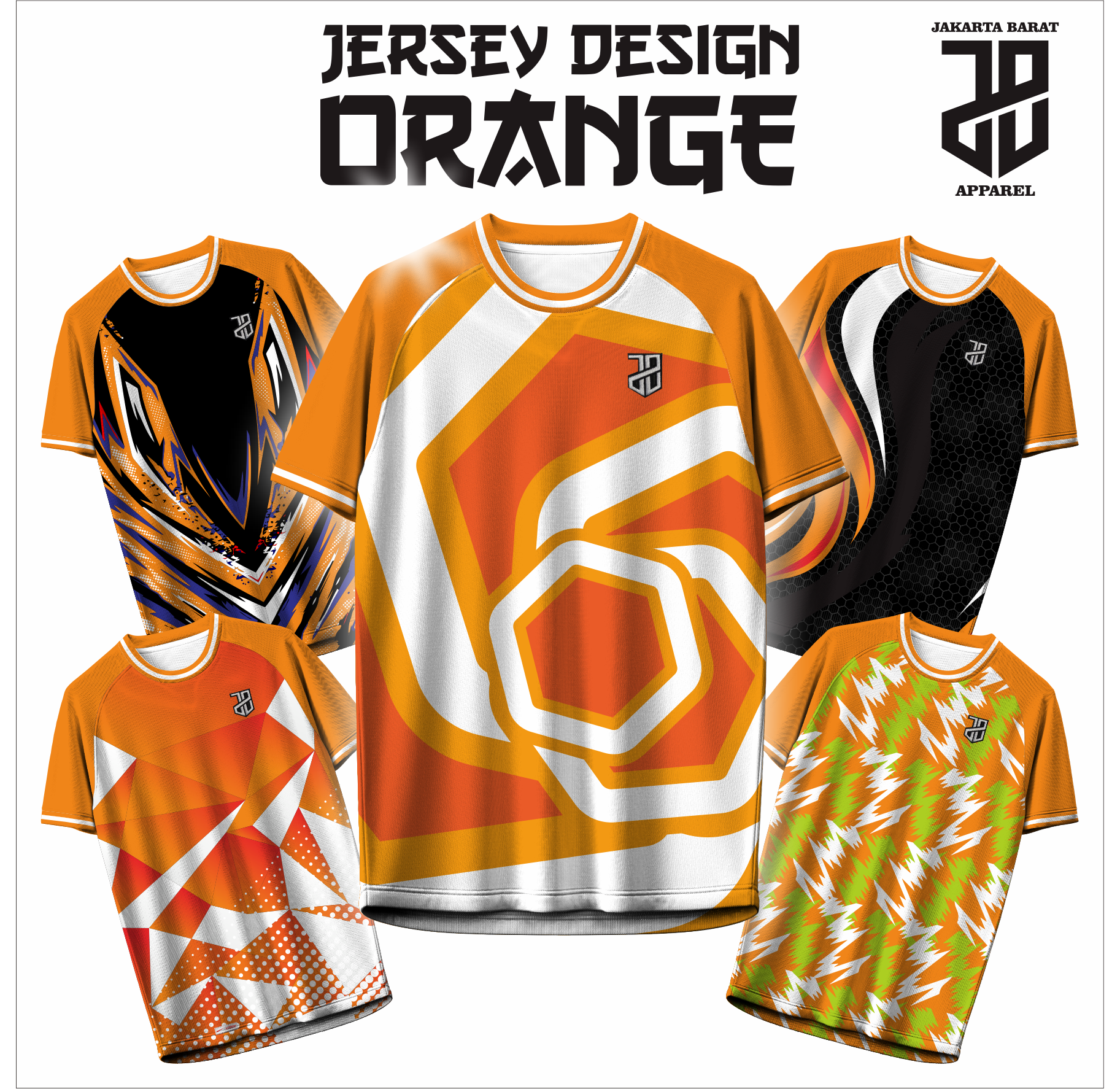 KAOS JERSEY FUTSAL & BADMINTON BAJU Gaming ORANGE Keren Motif Geometris – Nyaman & Stylish  DRY FIT PREMIUM MURAH KIDS ANAK DAN DEWASA BIG SIZE (Copy) (Copy) (Copy)