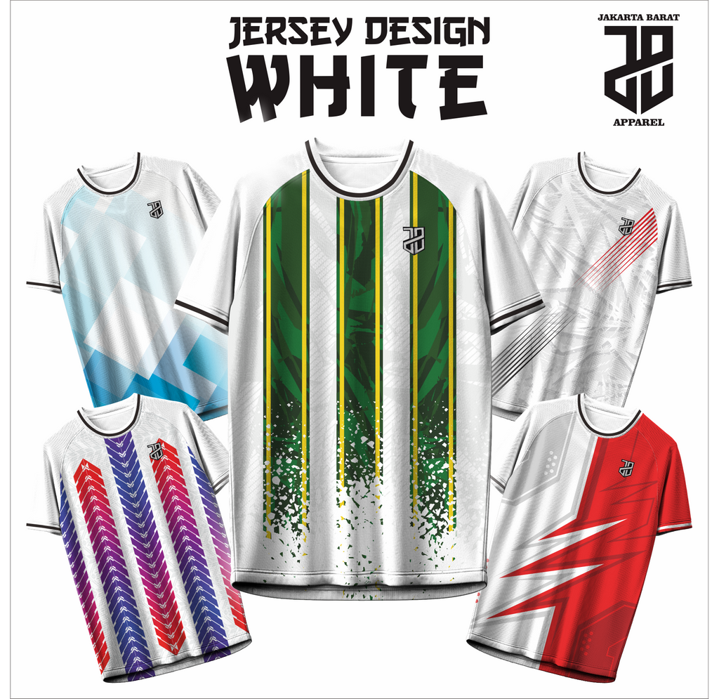 KAOS JERSEY FUTSAL & BADMINTON Esport WHITE/PUTIH Abstract Edition  DRY FIT PREMIUM MURAH BAHAN JERSEY EMBOSH KIDS ANAK DAN DEWASA BIG SIZE (Copy) (Copy) (Copy) (Copy) (Copy)