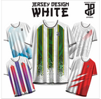 KAOS JERSEY FUTSAL & BADMINTON Esport WHITE/PUTIH Abstract Edition  DRY FIT PREMIUM MURAH BAHAN JERSEY EMBOSH KIDS ANAK DAN DEWASA COWO/CEWE BIG SIZE