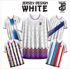 KAOS JERSEY FUTSAL & BADMINTON Esport WHITE/PUTIH Abstract Edition  DRY FIT PREMIUM MURAH BAHAN JERSEY EMBOSH KIDS ANAK DAN DEWASA BIG SIZE