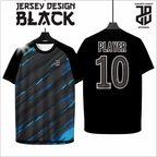KAOS JERSEY FUTSAL BAJU BOLA MOTIF BLACK/HITAM DRY FIT PREMIUM MURAH BAHAN EMBOSH KIDS ANAK DAN DEWASA COWO/CEWE BIG SIZE