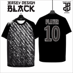 KAOS JERSEY FUTSAL BAJU BOLA MOTIF BLACK/HITAM DRY FIT PREMIUM MURAH BAHAN EMBOSH KIDS ANAK DAN DEWASA COWO/CEWE BIG SIZE