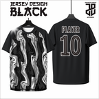 KAOS JERSEY FUTSAL BAJU BOLA MOTIF BLACK/HITAM DRY FIT PREMIUM MURAH BAHAN EMBOSH KIDS ANAK DAN DEWASA COWO/CEWE BIG SIZE