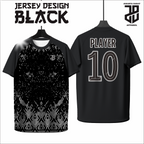KAOS JERSEY FUTSAL BAJU BOLA MOTIF BLACK/HITAM DRY FIT PREMIUM MURAH BAHAN EMBOSH KIDS ANAK DAN DEWASA COWO/CEWE BIG SIZE