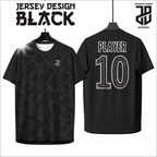 KAOS JERSEY FUTSAL BAJU BOLA MOTIF BLACK/HITAM DRY FIT PREMIUM MURAH BAHAN EMBOSH KIDS ANAK DAN DEWASA COWO/CEWE BIG SIZE