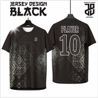 KAOS JERSEY FUTSAL BAJU BOLA MOTIF ABSTRAK BLACK/HITAM DRY FIT PREMIUM MURAH BAHAN EMBOSH KIDS ANAK DAN DEWASA COWO/CEWE BIG SIZE