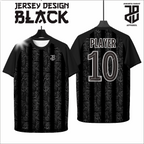 KAOS JERSEY FUTSAL BAJU BOLA MOTIF ABSTRAK BLACK/HITAM DRY FIT PREMIUM MURAH BAHAN EMBOSH KIDS ANAK DAN DEWASA COWO/CEWE BIG SIZE