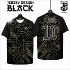 KAOS JERSEY FUTSAL BAJU BOLA MOTIF ABSTRAK BLACK/HITAM DRY FIT PREMIUM MURAH BAHAN EMBOSH KIDS ANAK DAN DEWASA COWO/CEWE BIG SIZE