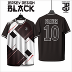 KAOS JERSEY FUTSAL BAJU  MOTIF ABSTRAK BLACK/HITAM  DRY FIT PREMIUM BAHAH EMBOSH MURAH FREE COSTUM KIDS ANAK DAN DEWASA BIG SIZE
