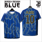 KAOS JERSEY FUTSAL BAJU  MOTIF ABSTRAK BLUE/BIRU  DRY FIT PREMIUM MURAH BAHAN EMBOSH KIDS ANAK DAN DEWASA COWO/CEWEBIG SIZE