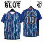 KAOS JERSEY FUTSAL BAJU  MOTIF ABSTRAK BLUE/BIRU  DRY FIT PREMIUM MURAH BAHAN EMBOSH KIDS ANAK DAN DEWASA COWO/CEWEBIG SIZE