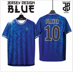 KAOS JERSEY FUTSAL BAJU & BADMINTON  MOTIF kekinian BLUE/BIRU  DRY FIT PREMIUM MURAH BAHAN EMBOSH KIDS ANAK DAN DEWASA COWO/CEWE BIG SIZE